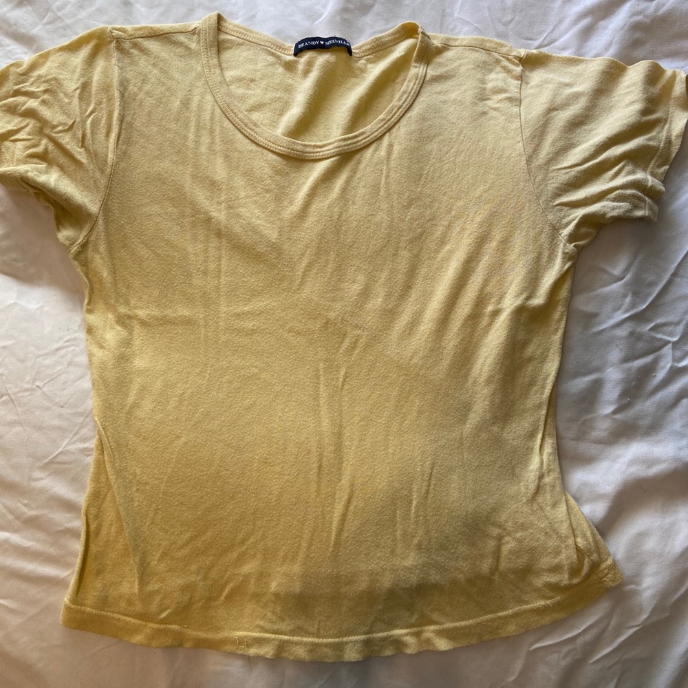 Brandy Melville basic yellow top
